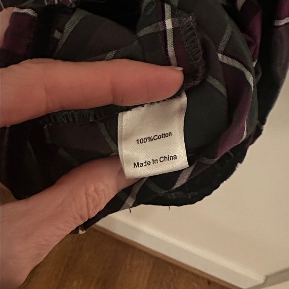 Tuckernuck Aubergine Tartan Indre Dress 3/4 Sleeve Mini Plaid xs - Picture 10 of 14